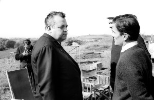 p.p. pasolini e orson welles in La ricotta 1962