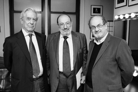 Salman Rushdie, Vargas Llosa, Umberto Eco