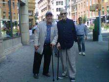 Alfredo De Palchi con Gerard Malanga New York 2014