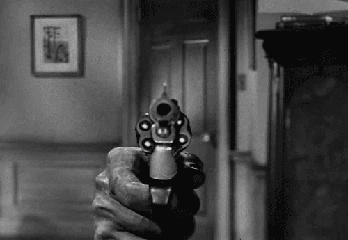 Gif pistola Hitchcock