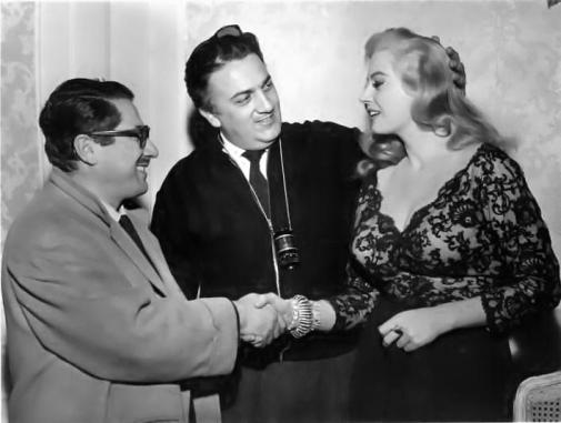 Ennio Flaiano_Federico Fellini_Anita Ekberg_1960